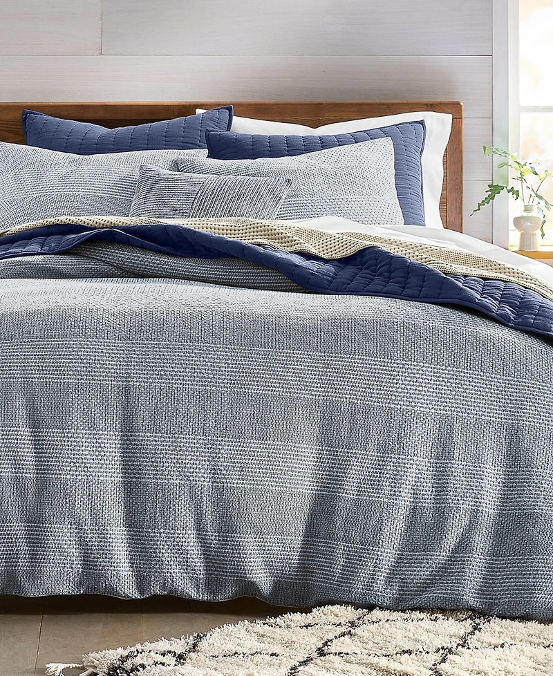 Oake Interlaced Basketweave 3-Pc. Duvet Cover Set, King, Macy's Exclusive