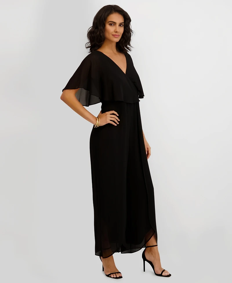 kensie Women's Flutter-Sleeve Jumpsuit