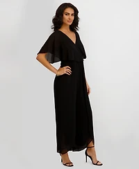 kensie Women's Flutter-Sleeve Jumpsuit