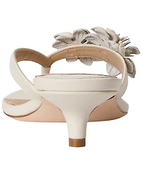 Lauren Ralph Women's Francesca Floral-Trim Nappa Dress Sandals