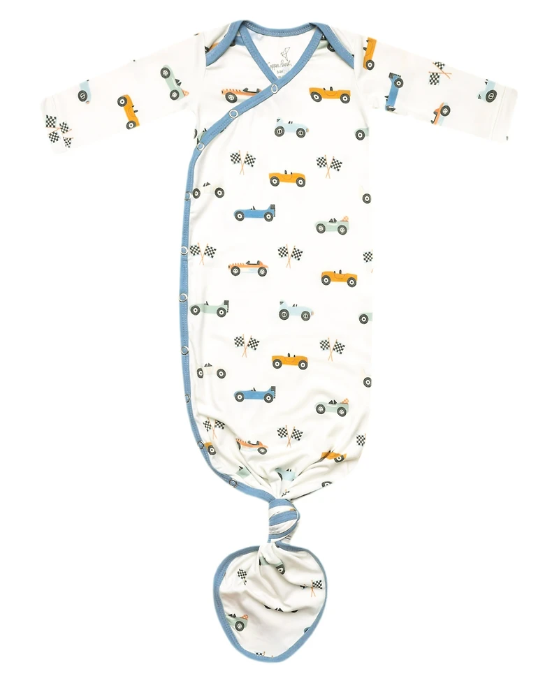 Copper Pearl Baby Boys' Speedster Newborn Knotted Gown