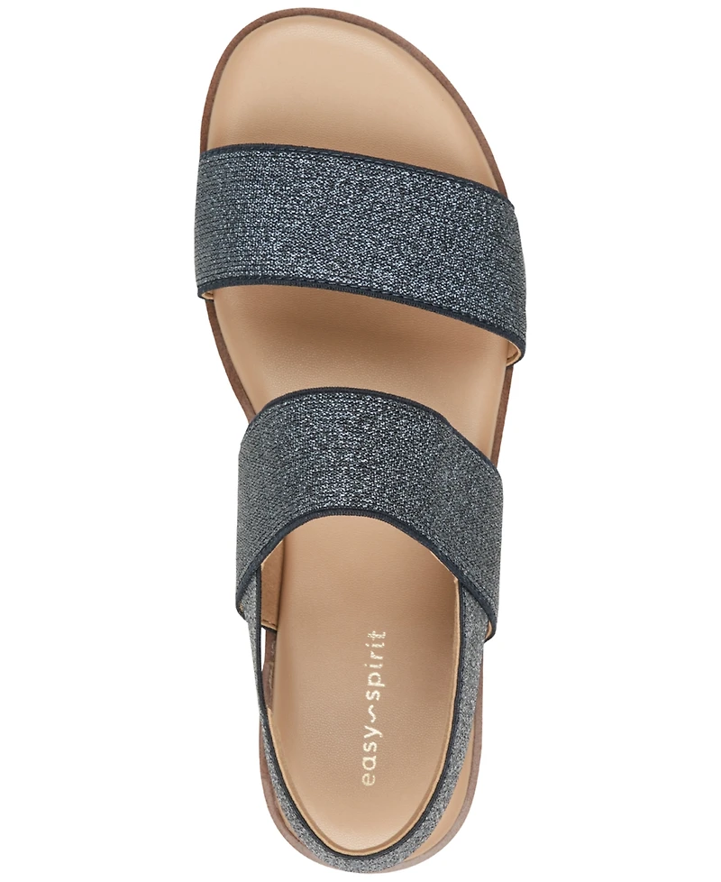 Easy Spirit Women's Lana Double Band Flat Slingback Sandals