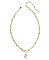 Kendra Scott Adriana Scallop Frame Multi Strand 14k Gold Over Brass Necklace