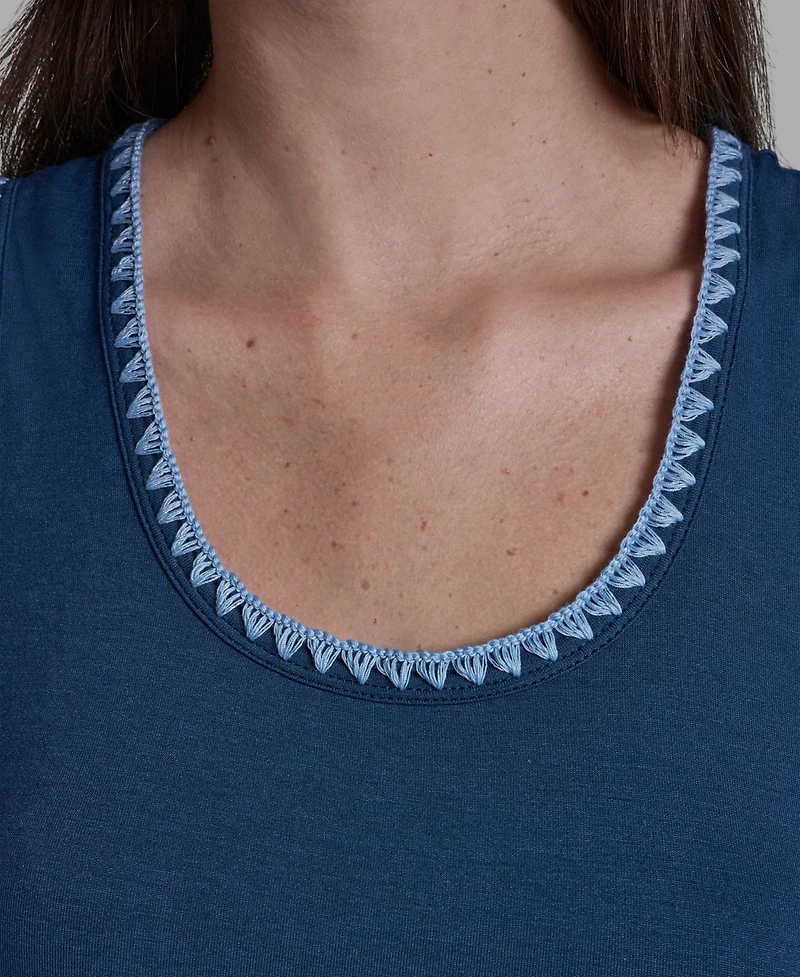 Bcbg Women's Scoop Neck Sleeveless Knit Top