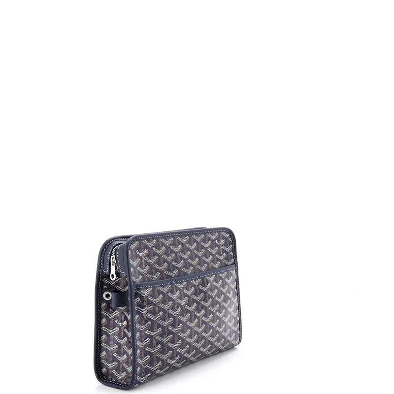Pre-Owned Goyard Mm Jouvence Toiletry Pouch Coated Canvas
