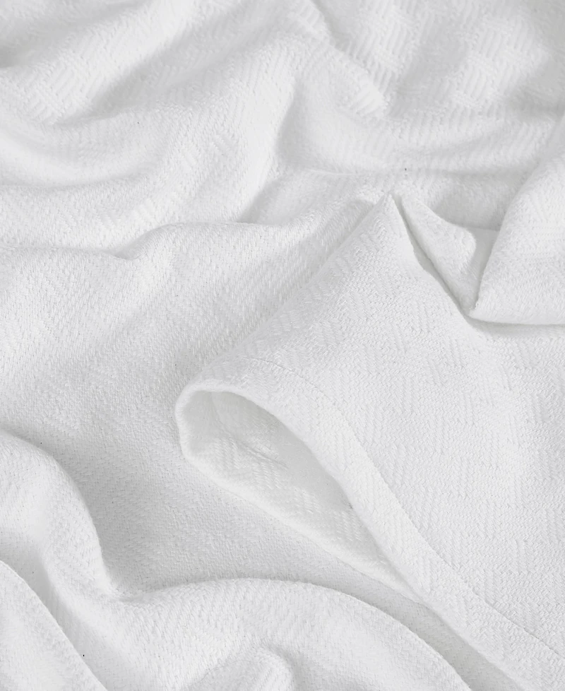 Vince Camuto Classic Cotton Blanket, Twin/Twin Xl