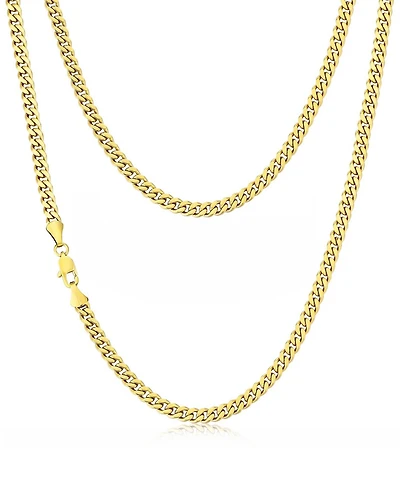 Rhona Sutton Men's Cuban Chain Necklace in 14k Gold Plated