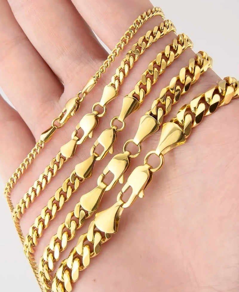 Rhona Sutton Men's Curb 18k Gold-Plated Chain Bracelet