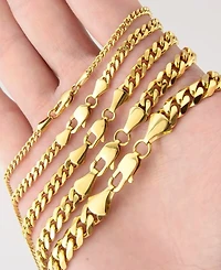 Rhona Sutton Men's Curb 18k Gold-Plated Chain Bracelet
