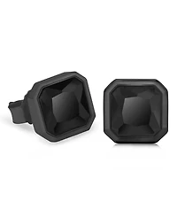 Rhona Sutton Men's Noble Black Stud Earrings in Sterling Silver