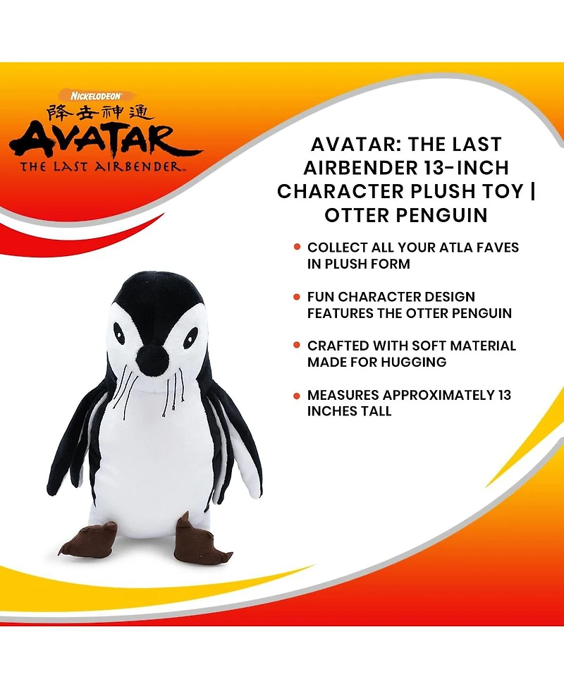 Avatar: The Last Airbender Otter Penguin 13-Inch Character Plush Toy | Cute Plushies And Soft Stuffed Animals, Anime Manga Gifts And Collectibles | Ki
