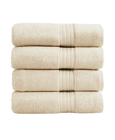 Linery & Co. Quick-Drying Cotton 4-Piece Bath Towel Set