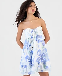 Sincerely Jules Juniors' Convertible Halter Babydoll Mini Dress