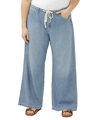 Silver Jeans Co. Plus Wide-Leg Drawstring