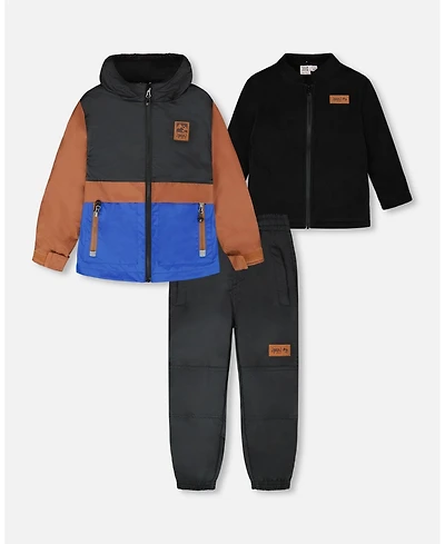 Deux par Baby Boys 3-in-1 Two-Piece Mid-Season Outerwear Set