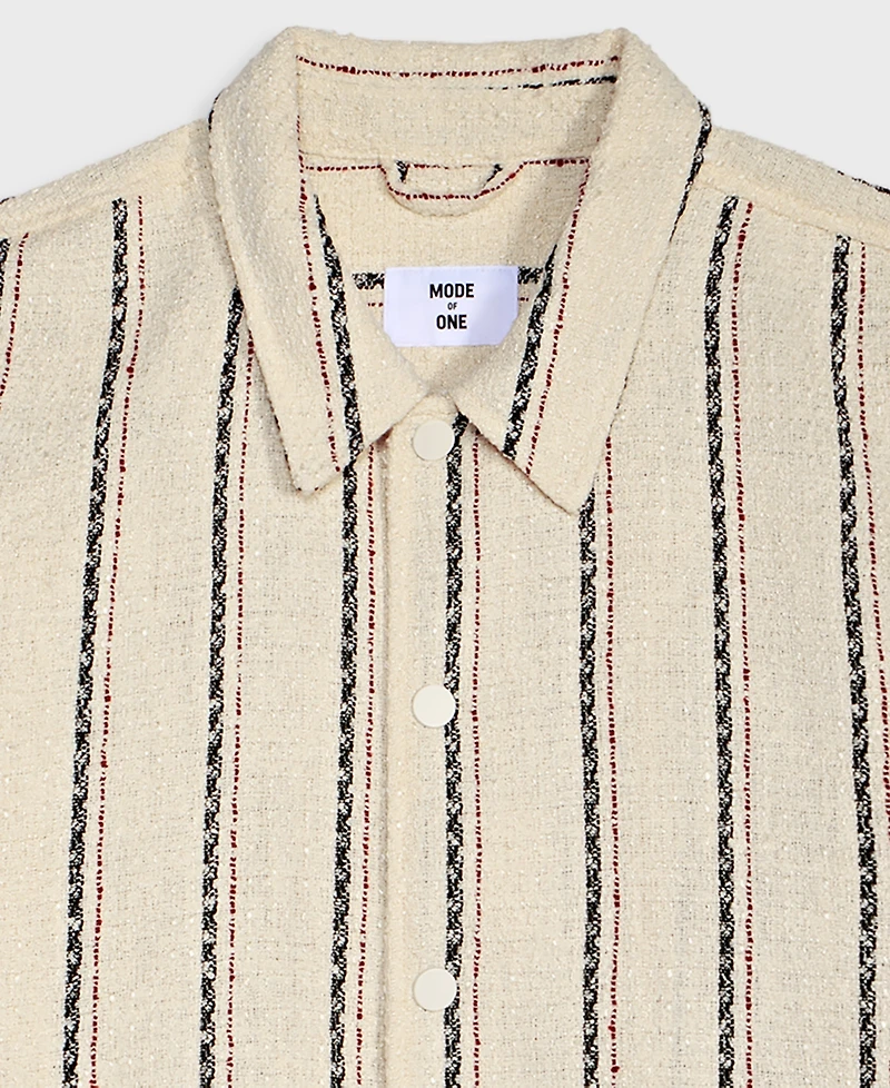 Mode of One Men's Striped Shirt Jacket, Macy's Exclusive