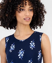 Style & Co Petite Printed Sleeveless Flip Flop Dress, Macy's Exclusive