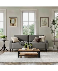 gaomon Loveseat Sofa, Fabric Modern Sleeper Sofa Couch for Living Room, Sofa Cama, Solid Wood Frame, Easy to Install