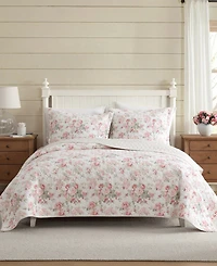 Laura Ashley Rosemoore Reversible -Pc. Quilt Set