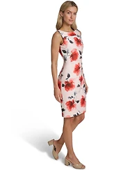 Calvin Klein Petite Sleeveless Floral Printed Dress