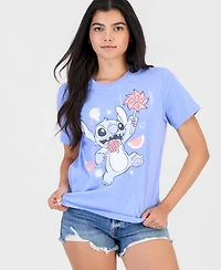Disney Juniors' Stitch Graphic Print T-Shirt