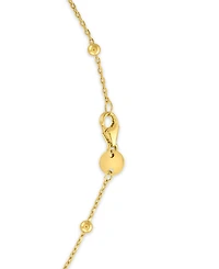 Macy's Beaded Chain Necklace in 10k Gold