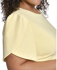 Calvin Klein Plus Tulip Sleeveless Sheath Midi Dress