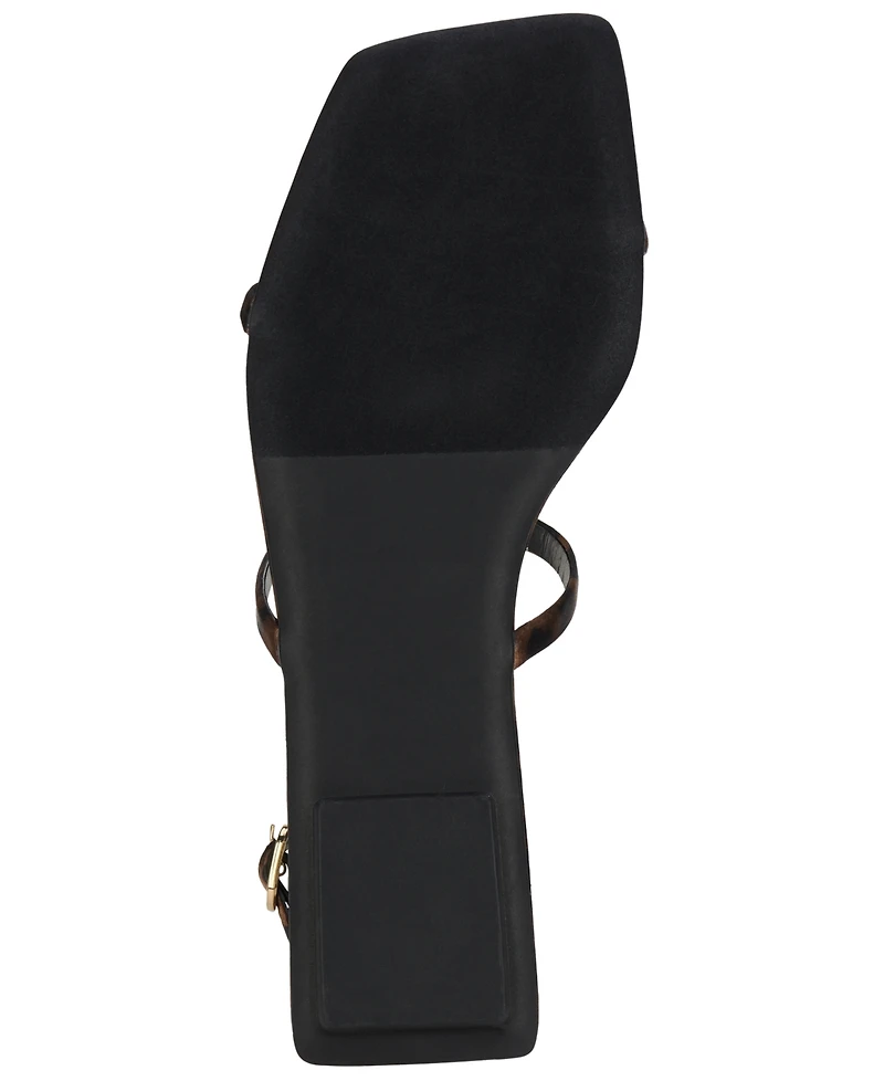 Jeffrey Campbell Women's T-Strap Square Toe Flat Sandals