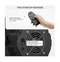 Artudatech 15W Automatic Bubble Machine with Rgb Lights, Remote Control & Adjustable Speed