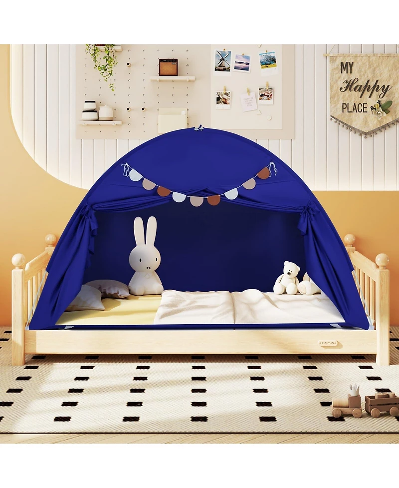 Mecale Indoor Bed Canopy Tent for Kids with 2 Windows