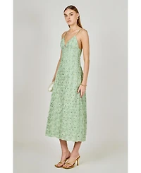 endless rose Women's lace spaghetti strap Maxi Dress