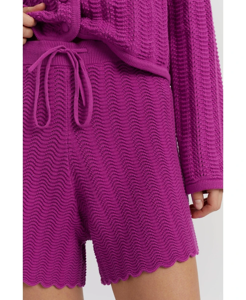 Chinti & Parker Women's Cotton Crochet Shorts