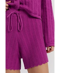 Chinti & Parker Women's Cotton Crochet Shorts