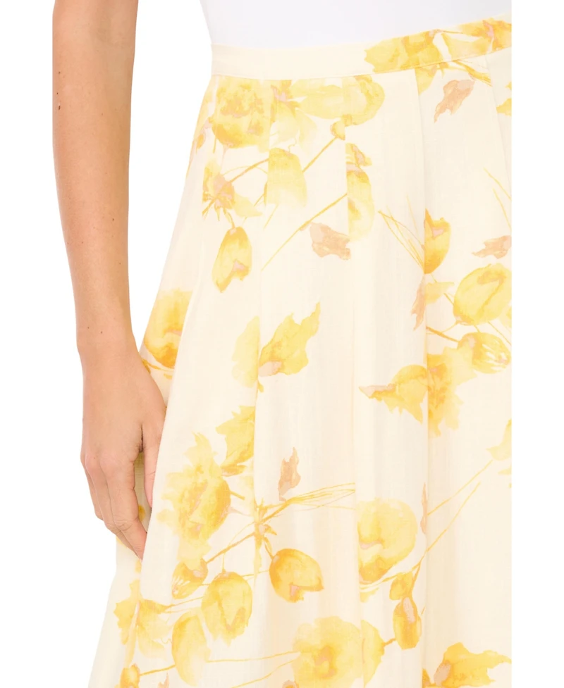 Vince Camuto Women's Pleated Straight Hem Maxi Skirt