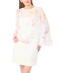 Vince Camuto Womens Crewneck Blouse