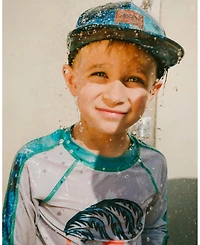 Deux par Deux Baby Boys Cap with Wave Print