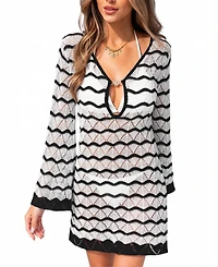 Cupshe Women's Here and Now Striped Cover-Up Dress