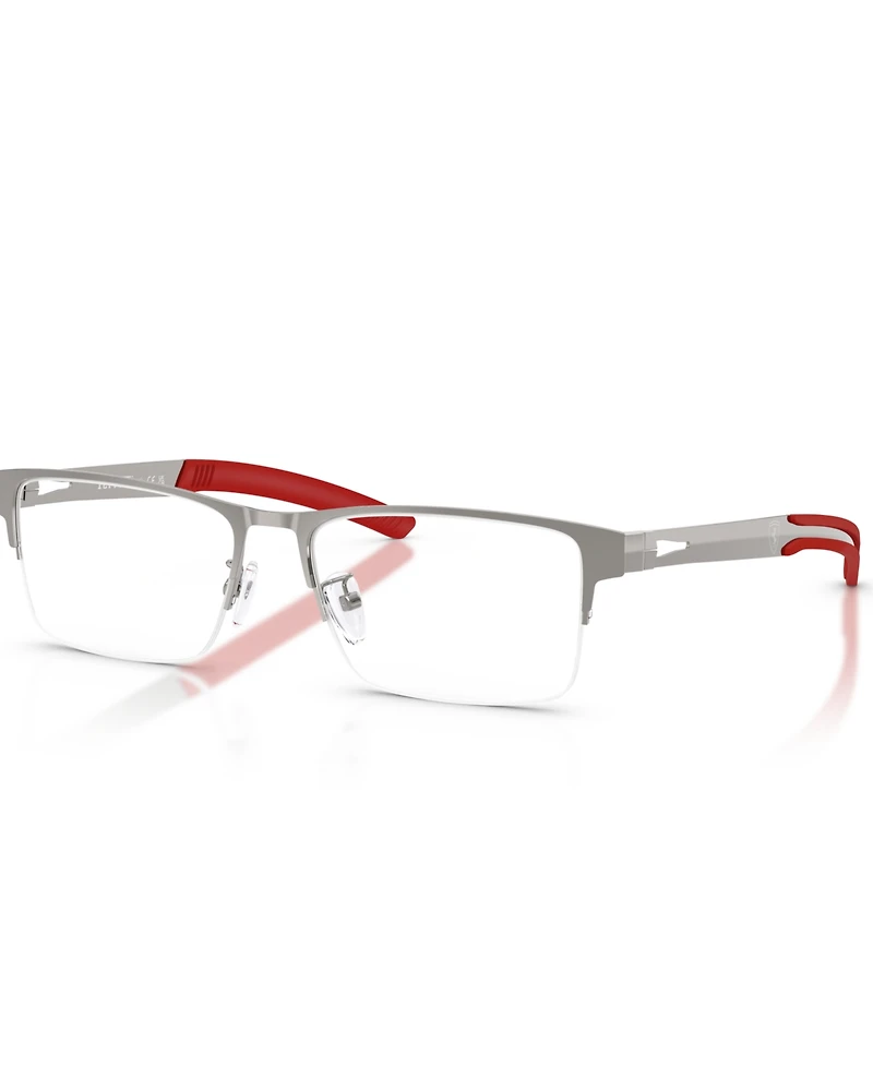 Scuderia Ferrari Men's Rectangle Eyeglasses, FZ7017D