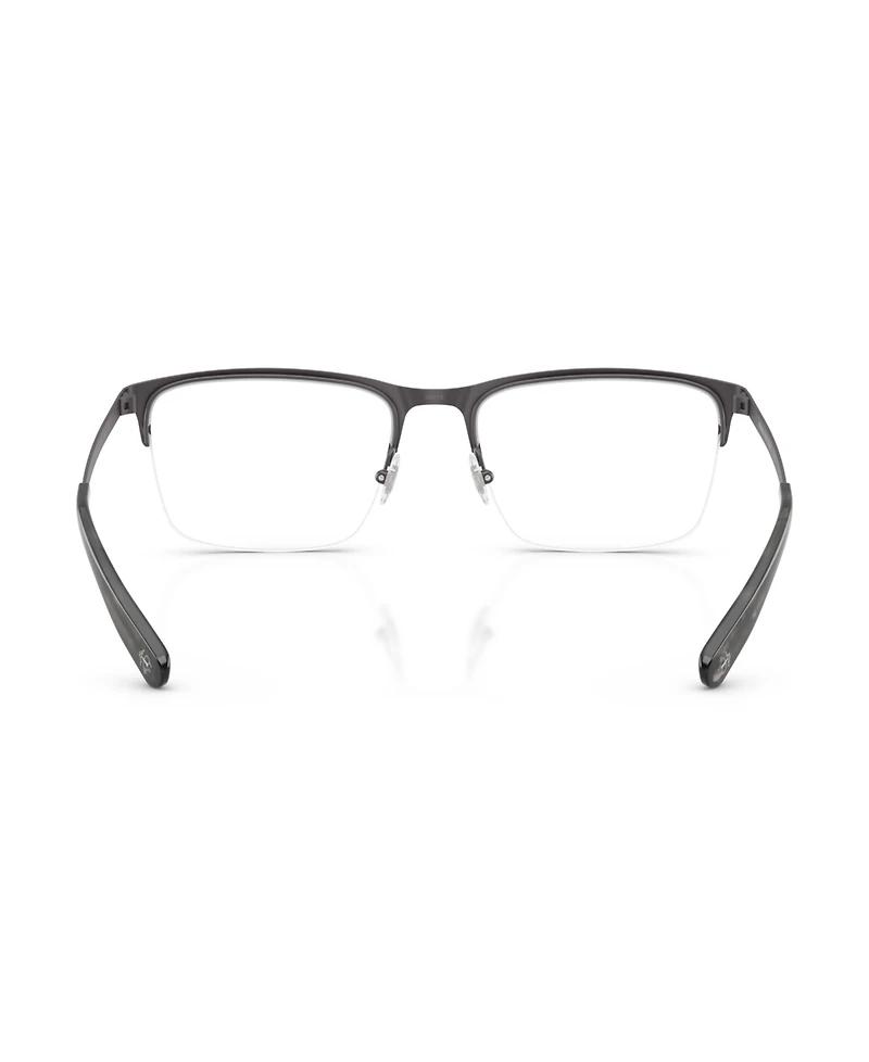 B by Brooks Brothers Men's Rectangle Eyeglasses