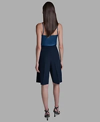 Bcbg Women's High Rise Knee Length Long Shorts