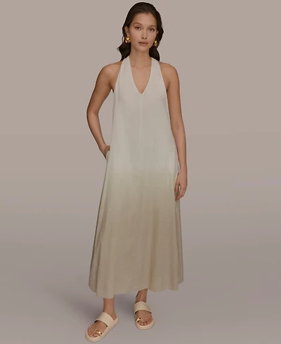 Donna Karan Weekend Women's V-Neck Midi Dress