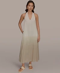 Donna Karan Weekend Women's V-Neck Midi Dress