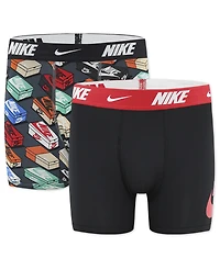Nike Boys' 8-20 Printed Boxer Briefs, 2-Pack