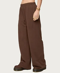 Edikted Women's Binah Wide Leg Terry Sweatpants