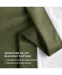 Half Price Drapes French Pleat Signature Velvet Blackout Curtain