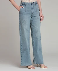 Avec Les Filles Women's Mid-Rise High Curve Jeans