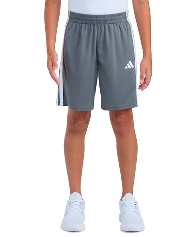 adidas Boys' 8-18 Elastic Waistband Drawcord Shorts