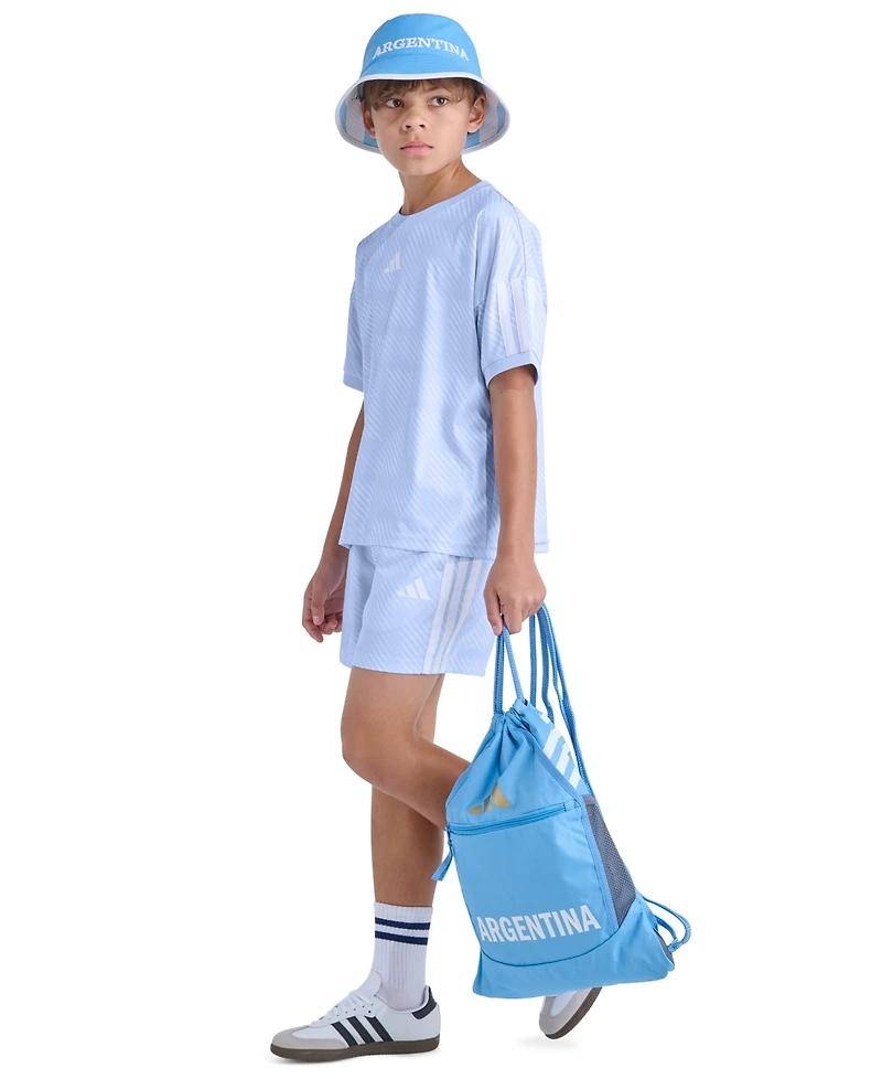 adidas Boys' 8-20 World Soccer Short-Sleeve T-Shirt