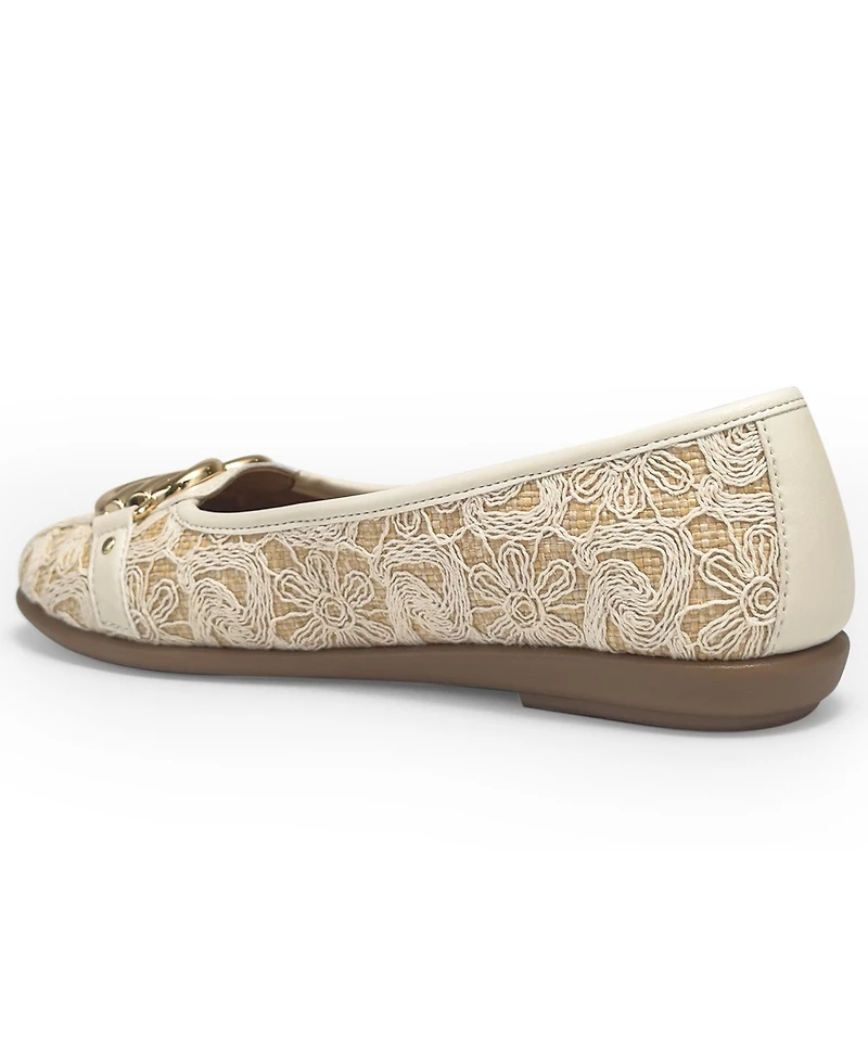 Aerosoles Women's Big-Bet Almond Toe Ballet Flats