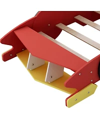 Streamdale Furniture Streamdale Twin Size Race Car-Shaped Platform Bed with Wheels